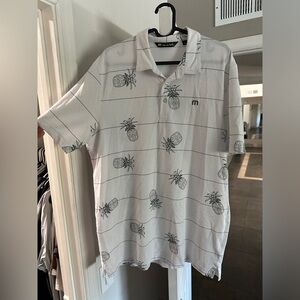 Travis Matthew golf polo size L, like new, pineapple
